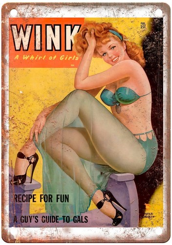 Vintage girly magazine pinup - vintage,