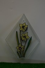 ANCIEN CARREAU VITRAIL TABLEAU