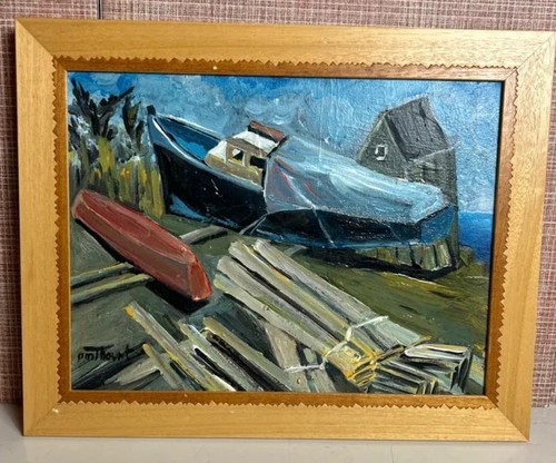 Tableau huile paysage - huile,