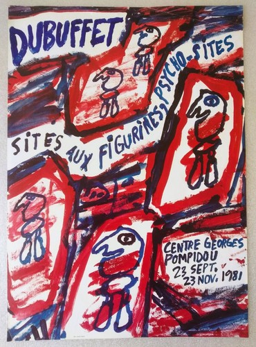 Dubuffet jean affiche - dubuffet,