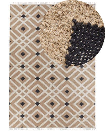 Tapis beige jute 200 300 - tapis,