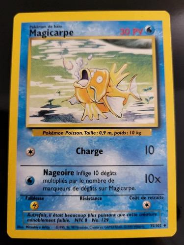 Carte pokémon magicarpe - pokémon,