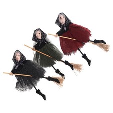  Poupée de sorcière suspendue, 3 pièces, Figurine de sorcière décorative,