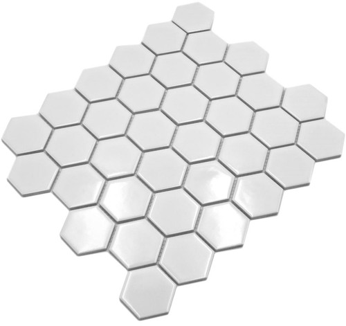 Mosaïque céramique blanc - mosaïque, de