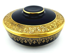 BONBONNIERE EN PORCELAINE DE LIMOGES - Marcel CHAUFFRIASSE - AVEC INCRUSTATIONS