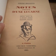 notes prises d'une lucarne FRANZ HELLENS rené vandenberg 1925