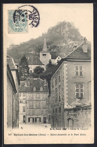 Cpa salins les bains jura - cpa, /jura
