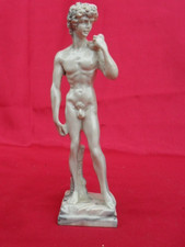 figurine porcelaine Homme nu , ancienne statuette 16 cm David  /  Michel Ange