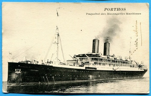 Cpa porthos paquebot des - -,