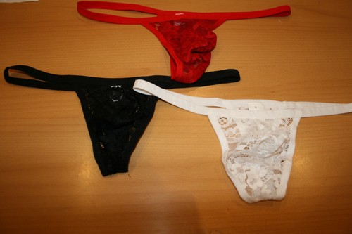 Strings homme rouge blanc et - homme,