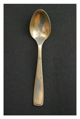 Vintage silver plate - plate, 1/2"