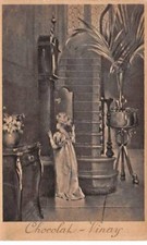 CHROMOS.AM23384.6x10 cm env.Chocolat Vinay.Enfant.Pendule