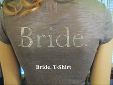 NEW! e.vil BRIDE.,MOTHER OF THE., BRIDEZILLA. Gemstone Graphic SHIRT XS S M $140