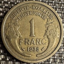 PIECE 1 FRANCS MORLON 1935