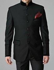 Noir Hommes Fumer Vestes Designer Jodhpuri Mariage Dîner Blazers Manteaux