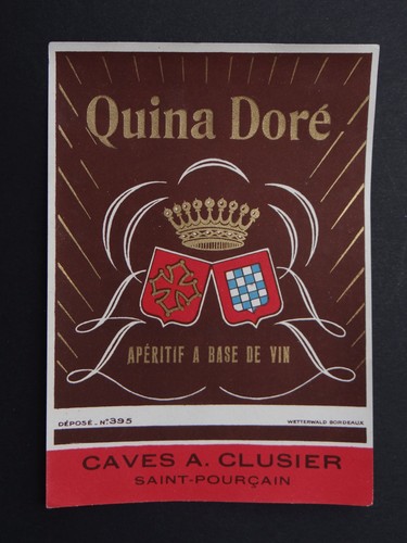 Ancienne étiquette quina - ancienne,