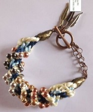 Bracelet Kumihimo bleu
