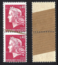 FRANCE - VARIÉTÉ - MARIANNE DE CHEFFER N°1536b - IMPRESSION SUR  RACCORD - N**
