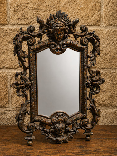 Miroir table bronze - de, en