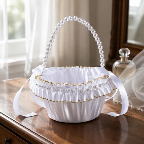 Panier mariage perles - de,