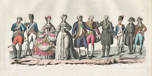 Costumes louis xvi france - costumes,