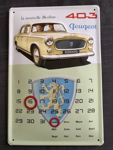 Calendrier perpétuel peugeot - perpétuel,