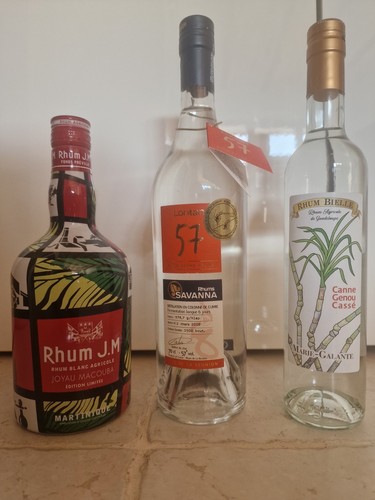 Rhum lot bouteilles - rhum,