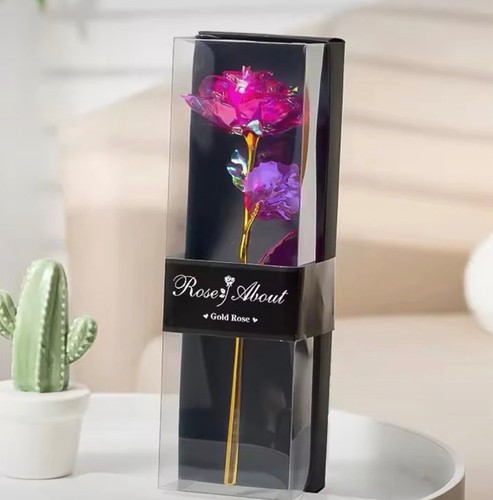 Rose holographique violette