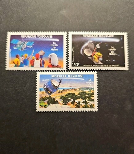 Timbre togo comète - comÈte, halley