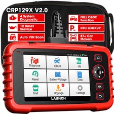 LAUNCH CRP129X V2.0 Valise Diagnostic Auto OBD2 ABS SRS TCM moteur EPB TPMS SAS