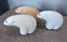 Jouet ancien poupée ours polaires en plastique 3 ours polaires soviétiques...