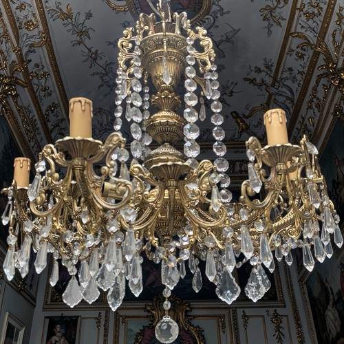 Lustre princier bronze et - lustre, en