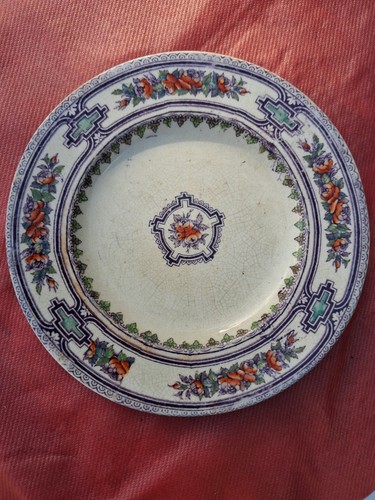 Assiette ancienne anglaise