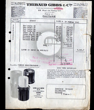 PARIS (VIII°) PRODUITS COSMETIQUES / SAVON à BARBE "THIBAUD GIBBS & Cie" en 1941