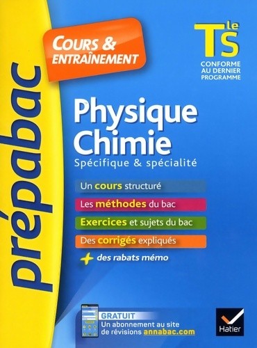 Physique chimie terminale - physique-chimie, s