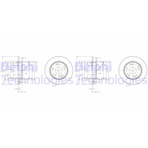 Delphi disques frein - delphi,