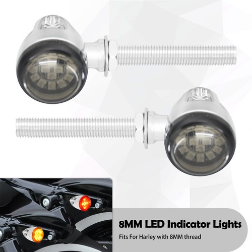 8mm chrome teardrop clignotant - 8mm,