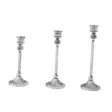 Lot de 3 bougeoirs en forme de cœur pour décoration fête, mariage, maison