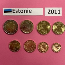Série de 8 pièces Estonie