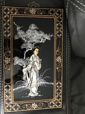 TABLEAU CHINOIS BOIS LAQUE