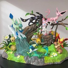 Figurine Pokémon Famille Evoli Eeveelutions 27cm – Anime Manga Statue Collection