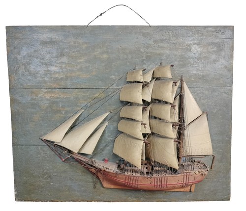 Voto marin bas relief - ex-voto, bas-relief