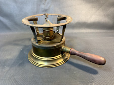 Ancien réchaud à alcool en laiton Pigeon vintage déco chalet montagne