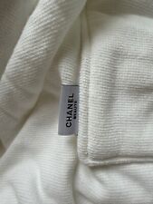 Peignoir de bain Chanel Beauté blanc coton