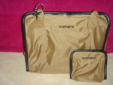 Sac À Main + Porte-Monnaie Tissu Camel Viahero 