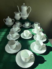 Porcelaine Ancienne Manufacture Royale Limoges Service à Café (25 pièces)