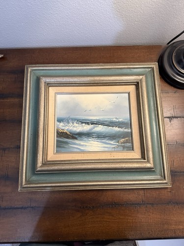 Framed oil painting canvas - on,