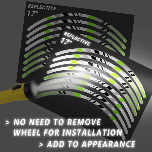 Retroreflective blue color rim - retroreflective,