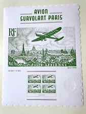 AFFICHE Avion survolant PARIS Timbre France 2025 EDITION LIMITEE Neuf**