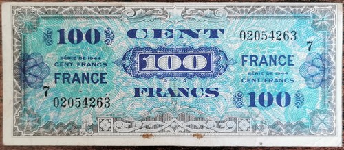 Billet 100 francs 1944 france - 1944,